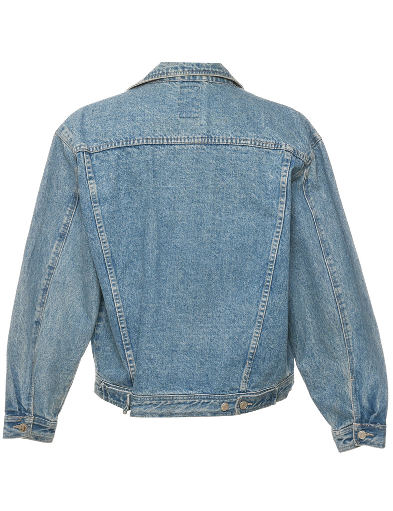 Button Front Denim Jacket - M