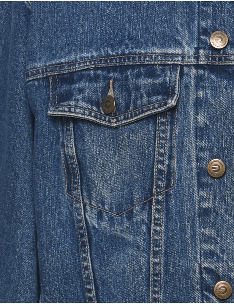 Button Front Denim Jacket - XL