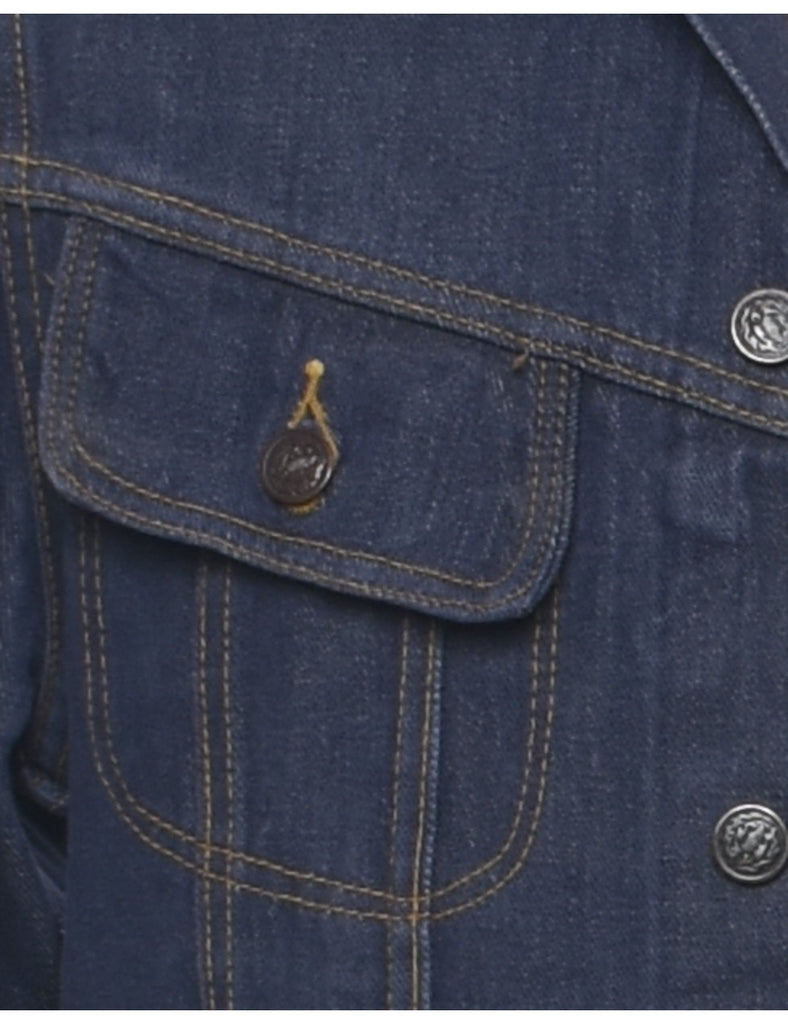 Button Front Denim Jacket - S