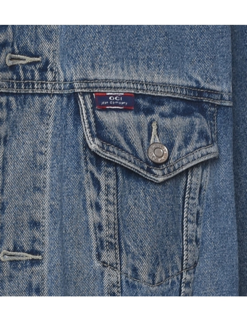 Button Front Denim Jacket - XL