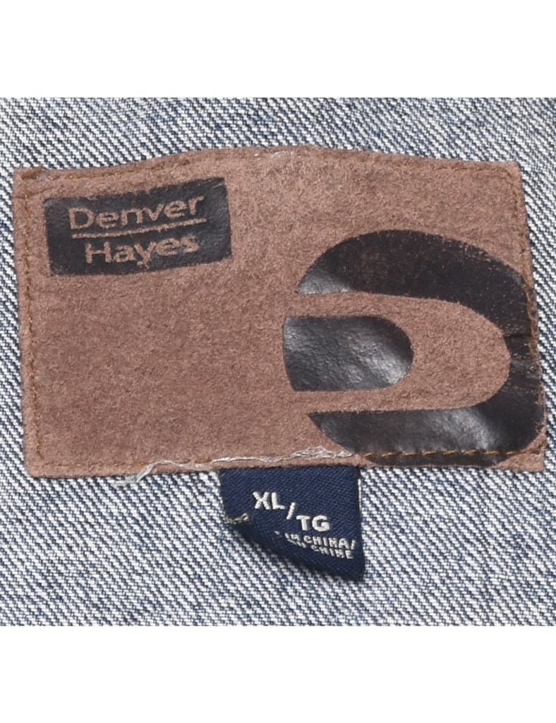 Button Front Denim Jacket - XL