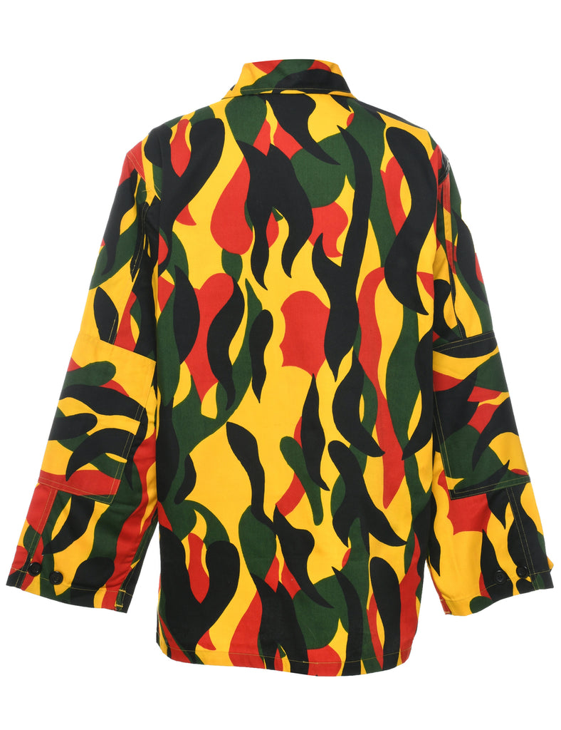 Button Front Jacket - L