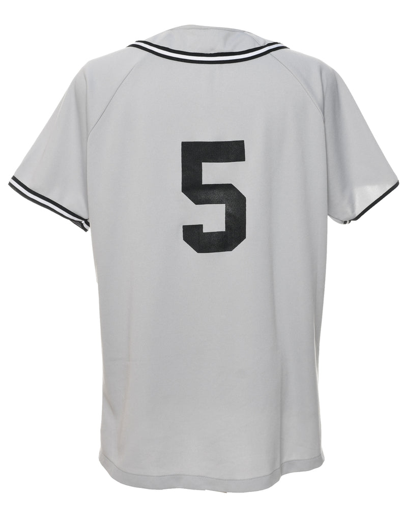 Button Front Langley Printed T-shirt - L