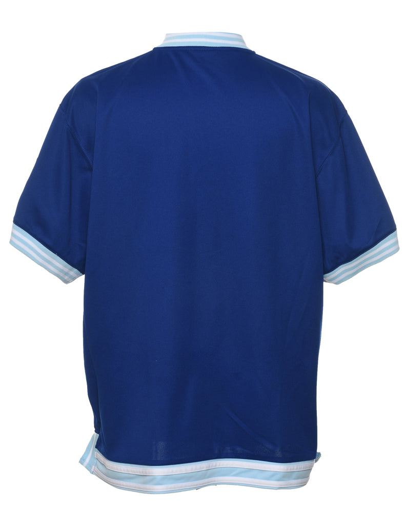 Button Front Los Angeles Printed T-shirt - L