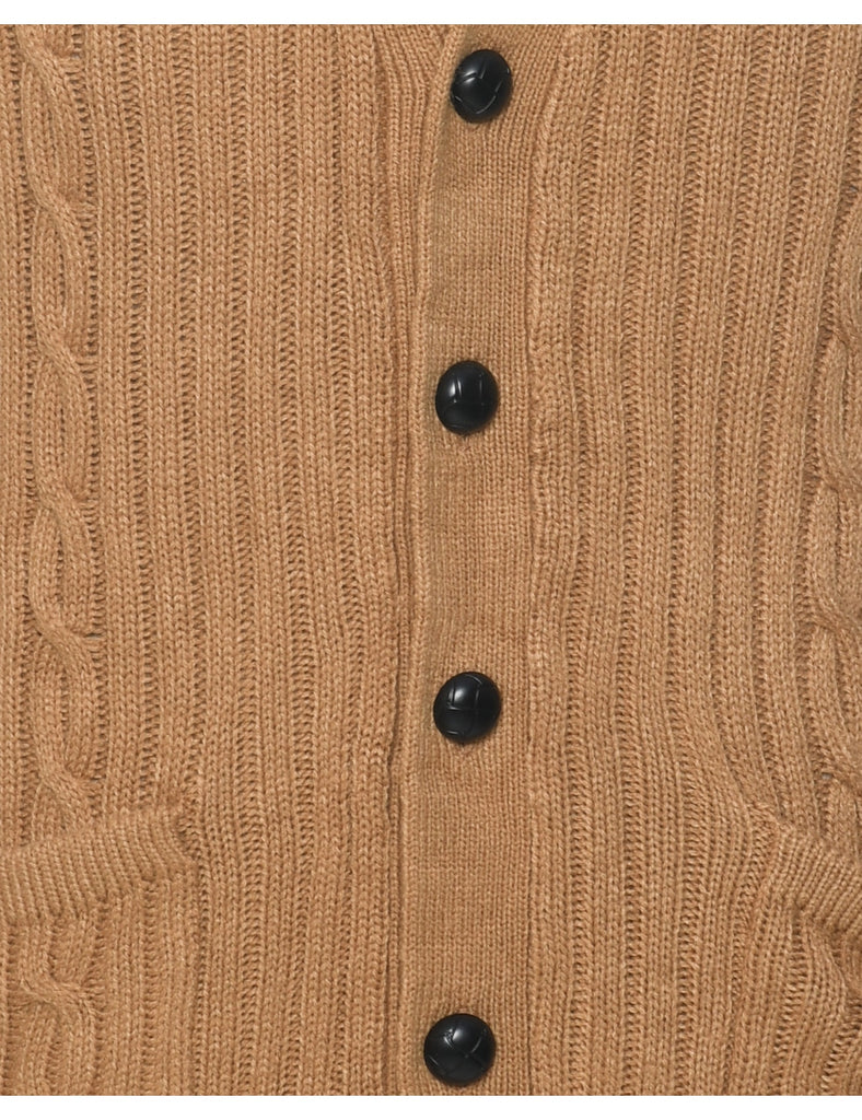 Button Through Sweater Vest - S