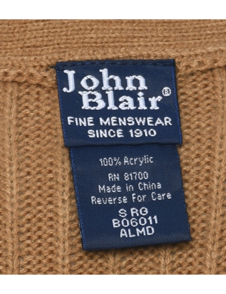 Button Through Sweater Vest - S