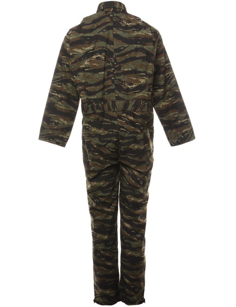 Camouflage Print Classic Boiler Suit - XL