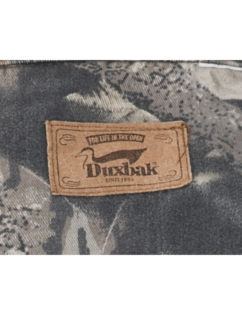 Camouflage Print Denim Shirt - M
