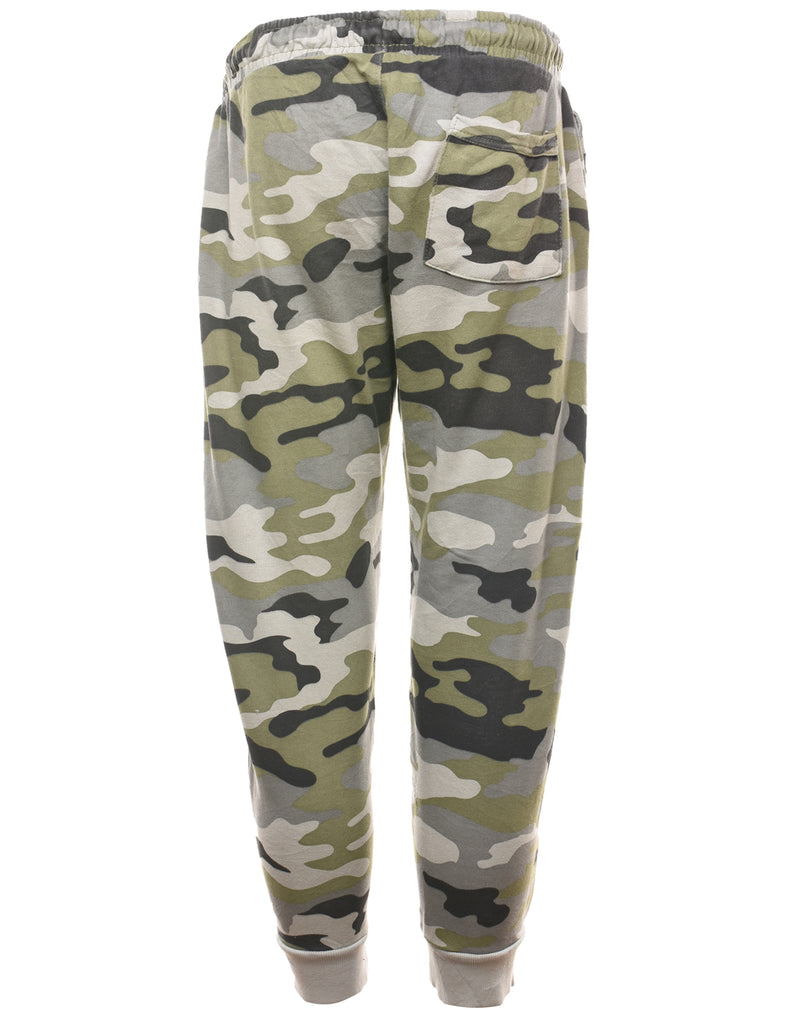 Camouflage Print Olive Green Hurley Jogging bottoms - W32 L26