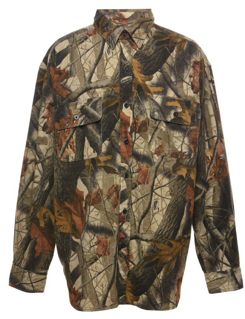 Camouflage Print Shirt - XL