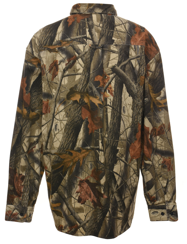 Camouflage Print Shirt - XL