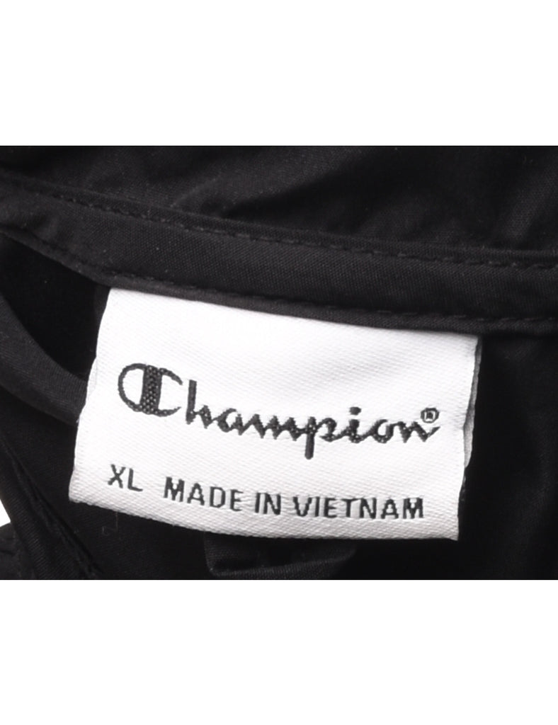 Champion Black Hooded Jacket - XL