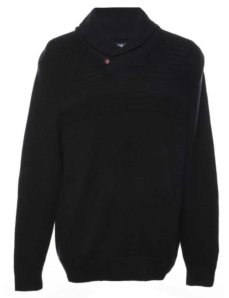 Chaps Black Jumper - L