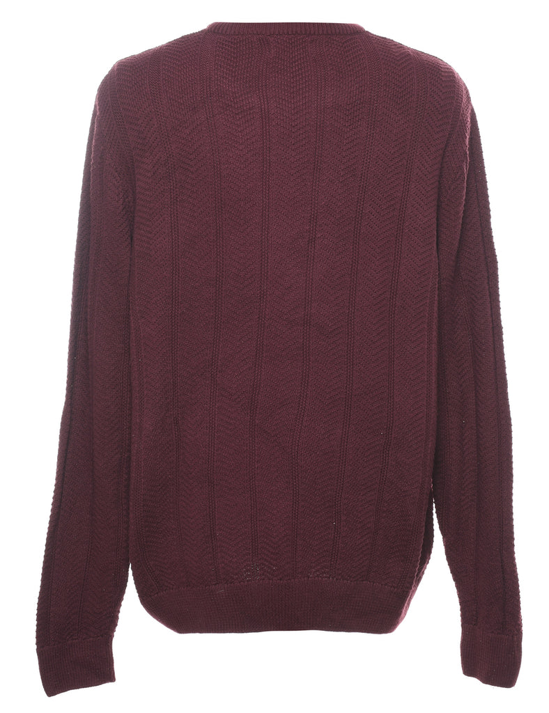 Chaps Burgundy Jumper - XL