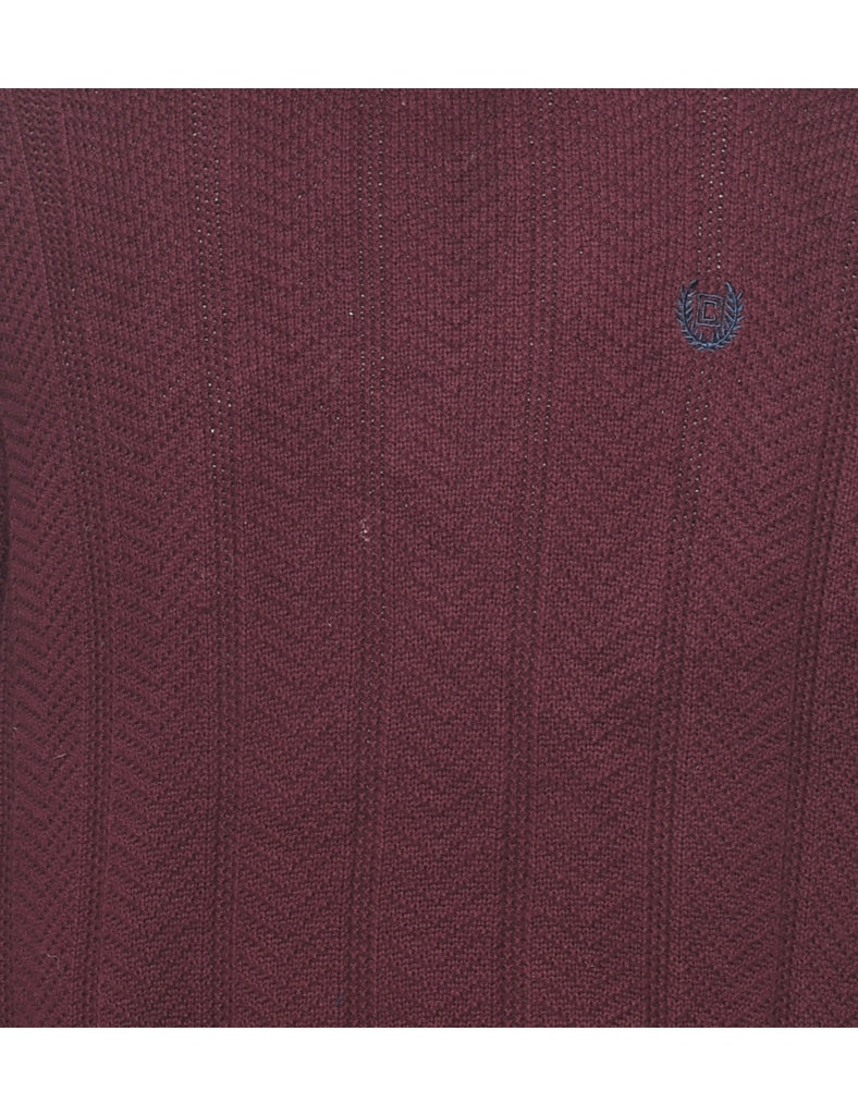 Chaps Burgundy Jumper - XL