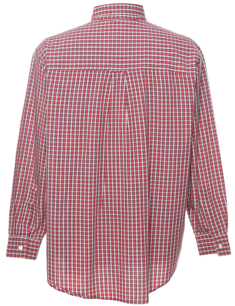 Chaps Checked Red & White Shirt - L