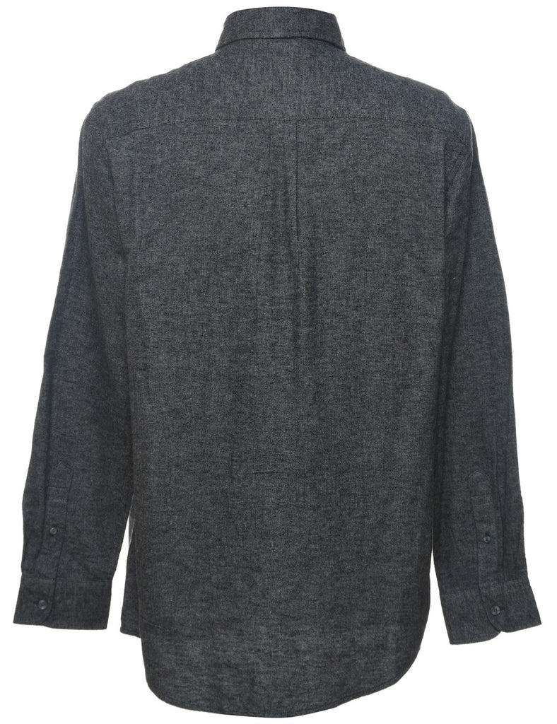 Chaps Dark Grey Flannel Shirt - M