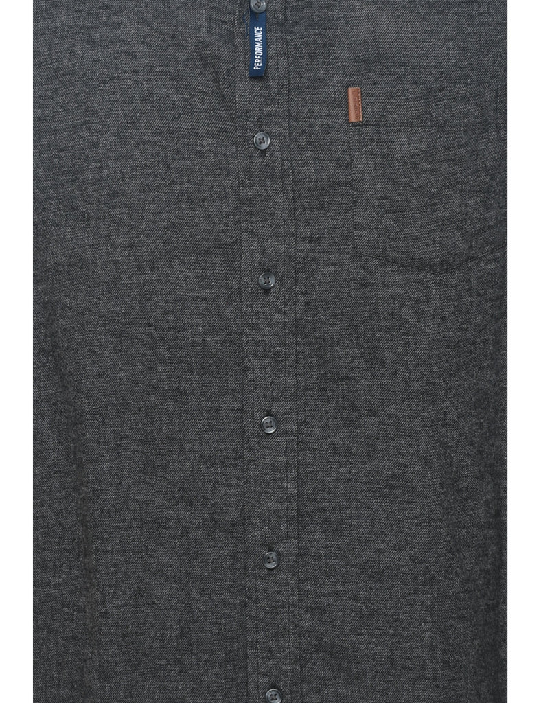 Chaps Dark Grey Flannel Shirt - M