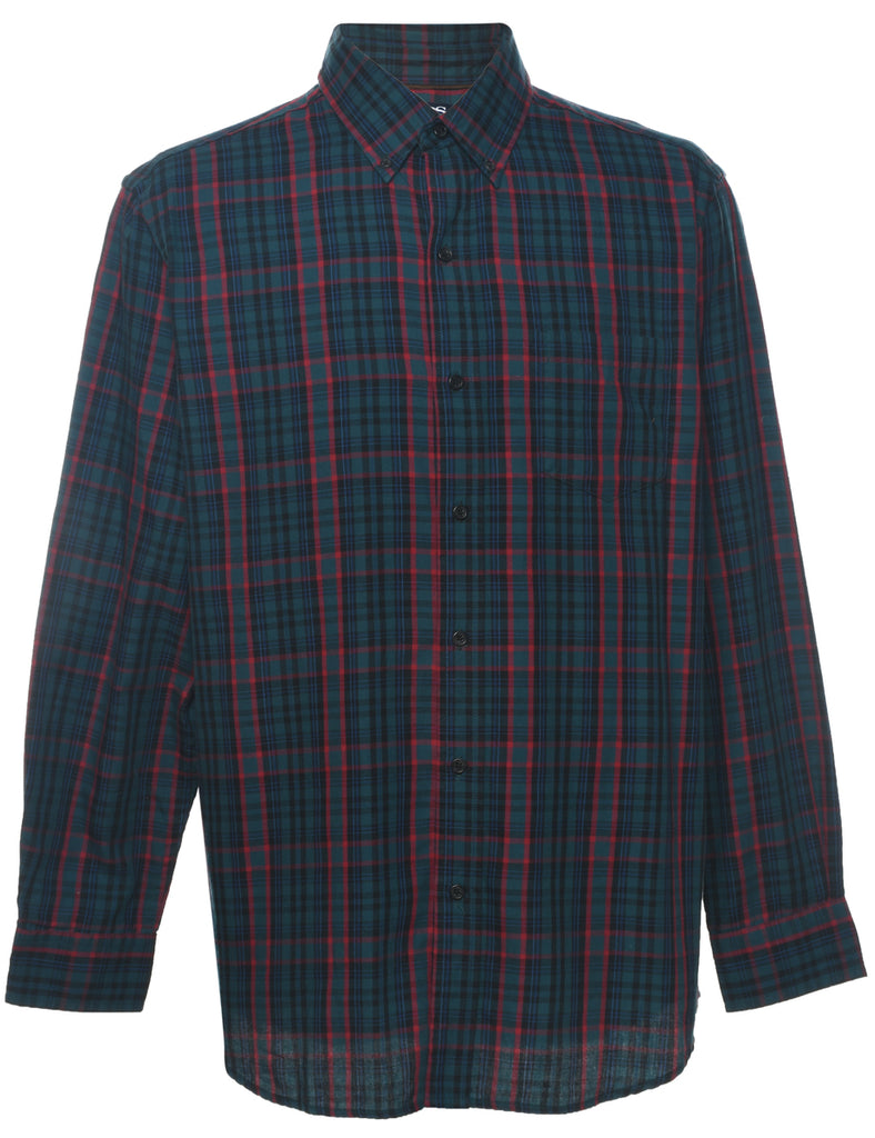 Chaps Multi-Colour Flannel Checked Shirt - L