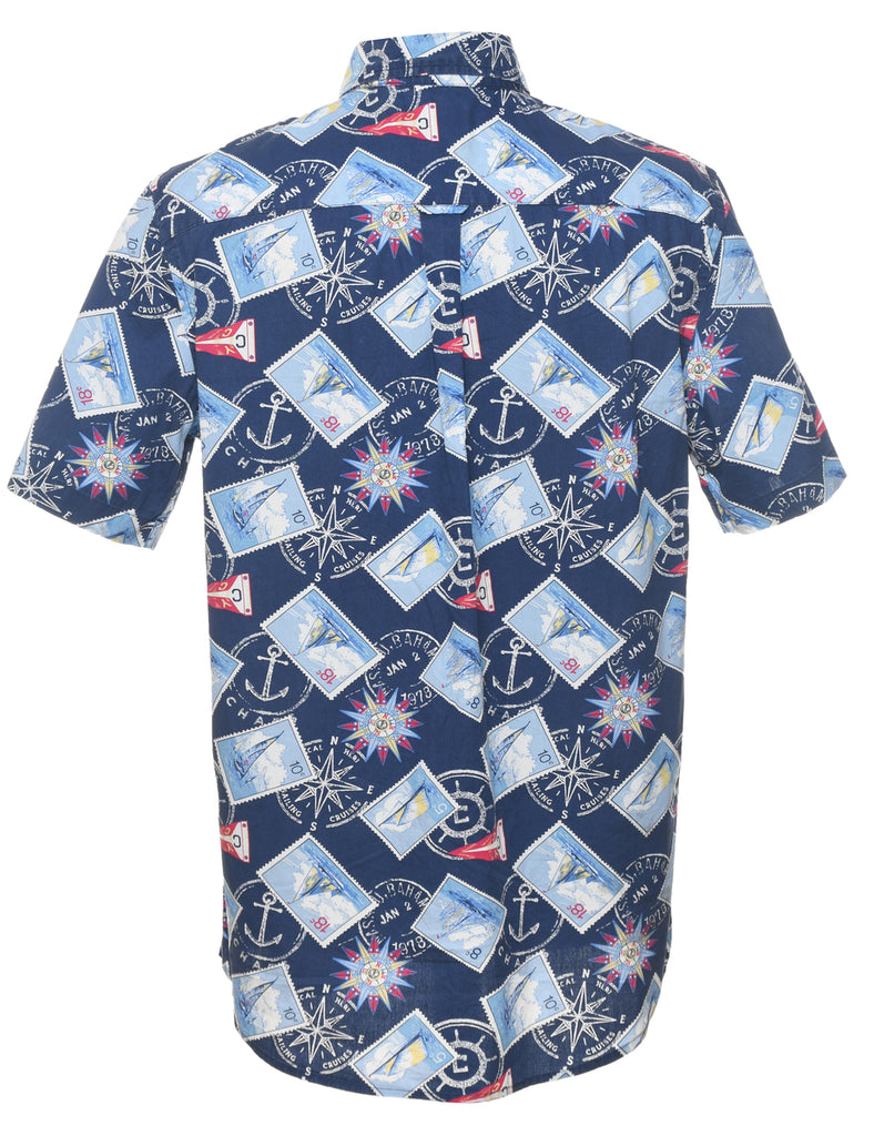 Chaps Novelty Print  Hawaiian Shirt - M