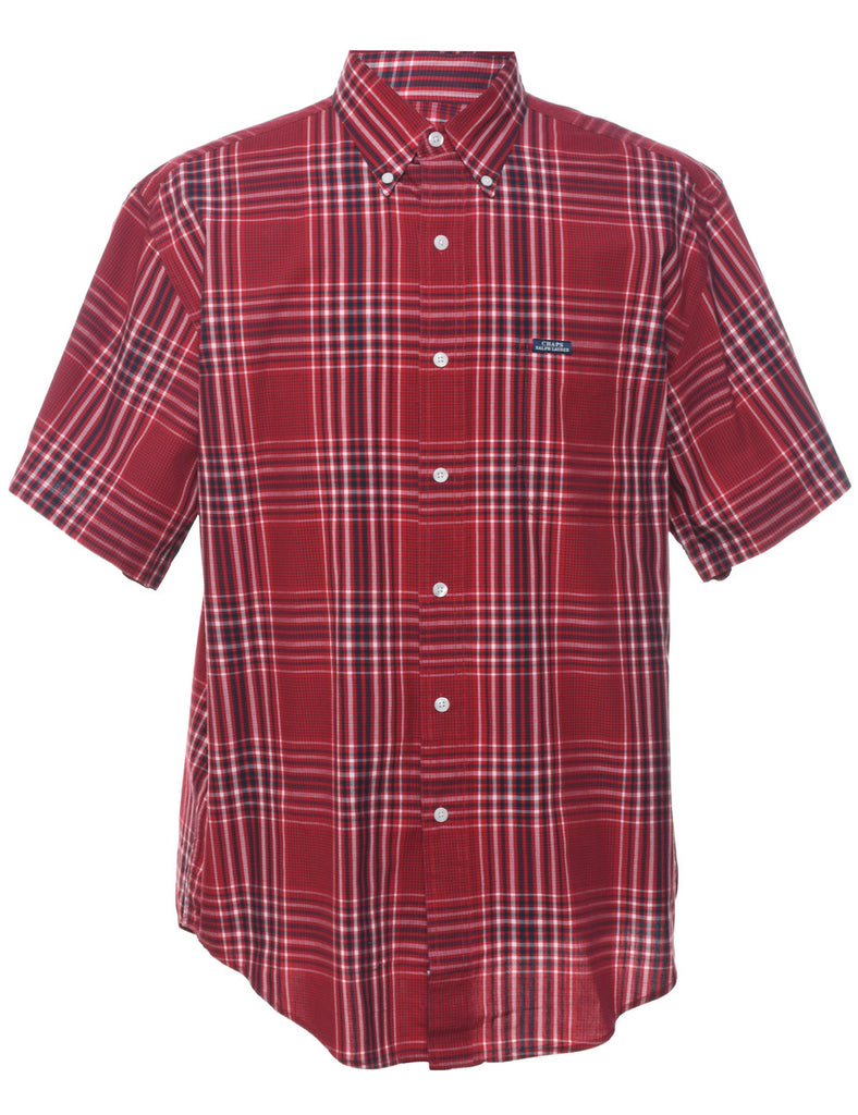 Chaps Red & White Checked Shirt - L