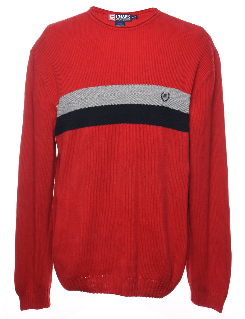 Chaps Striped Jumper - L