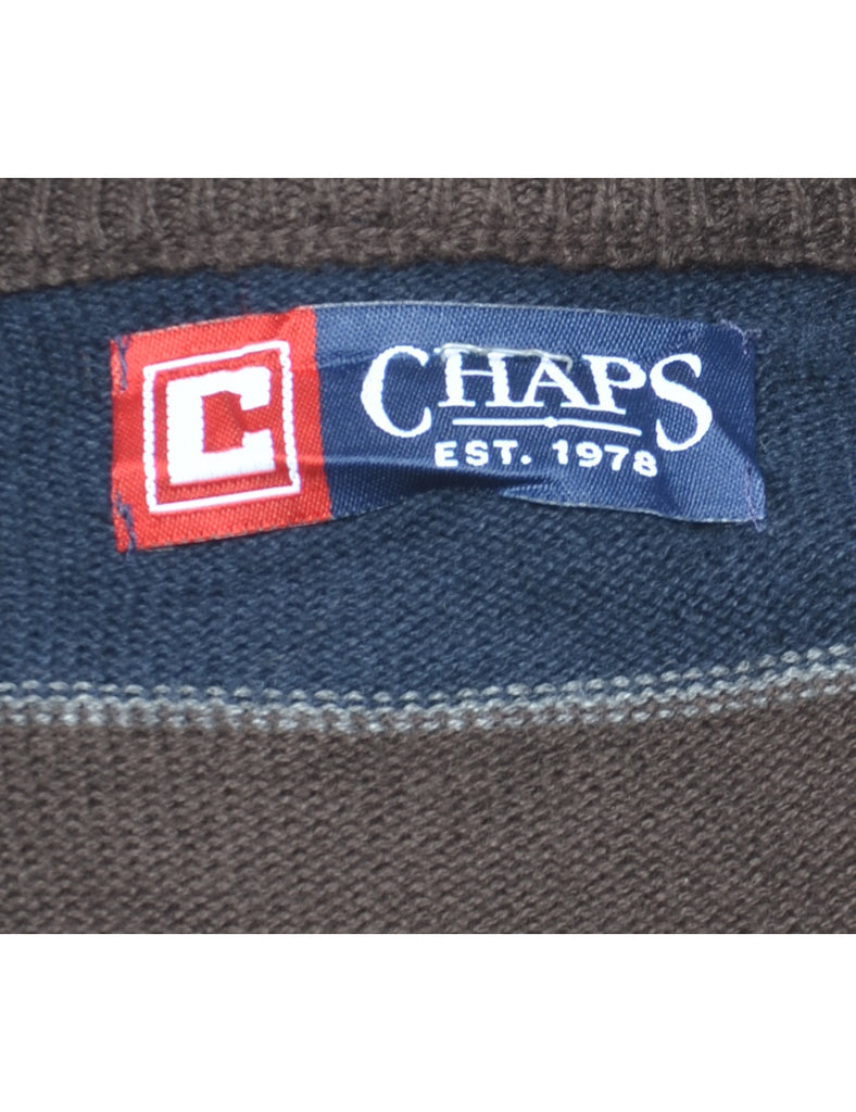 Chaps Striped Jumper - L