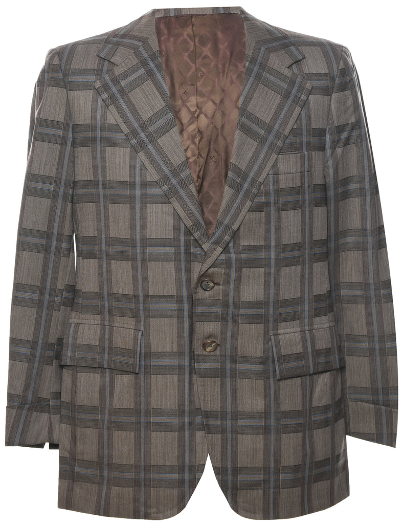 Checked Blazer - M