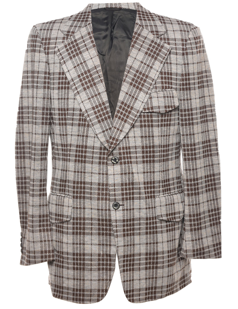 Checked Blazer - L