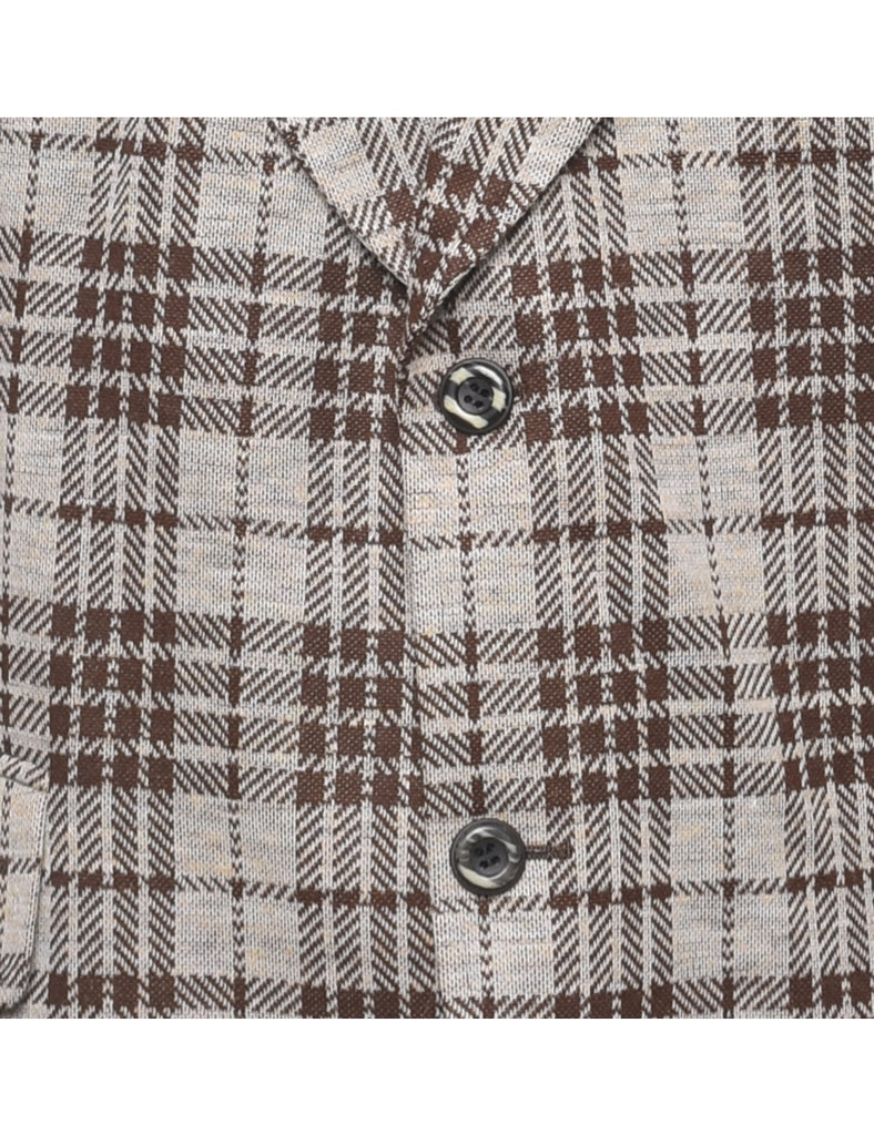 Checked Blazer - L