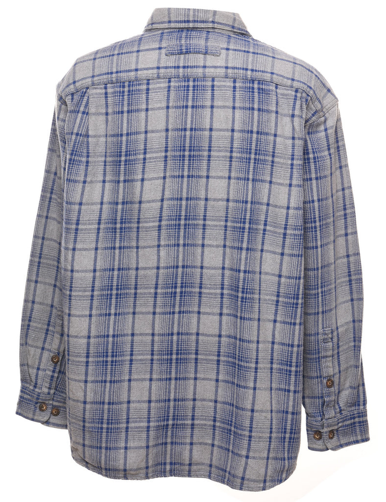 Checked Denim Shirt - XL