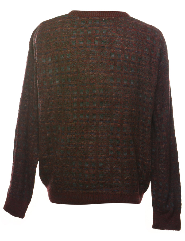 Checked Multi-Colour Jumper - XL