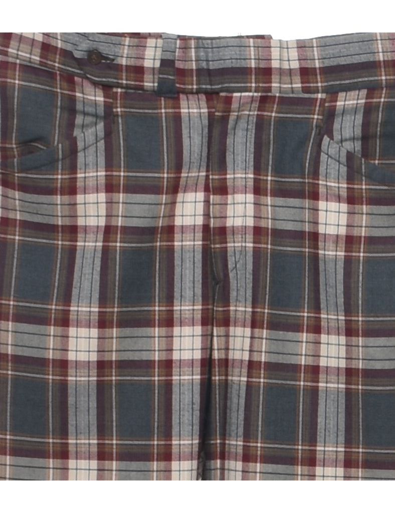 Checked Pattern Trousers - W35 L29