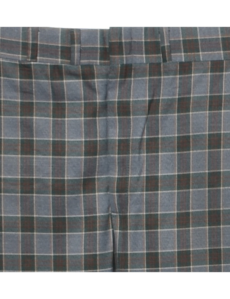 Checked Pattern Trousers - W33 L30