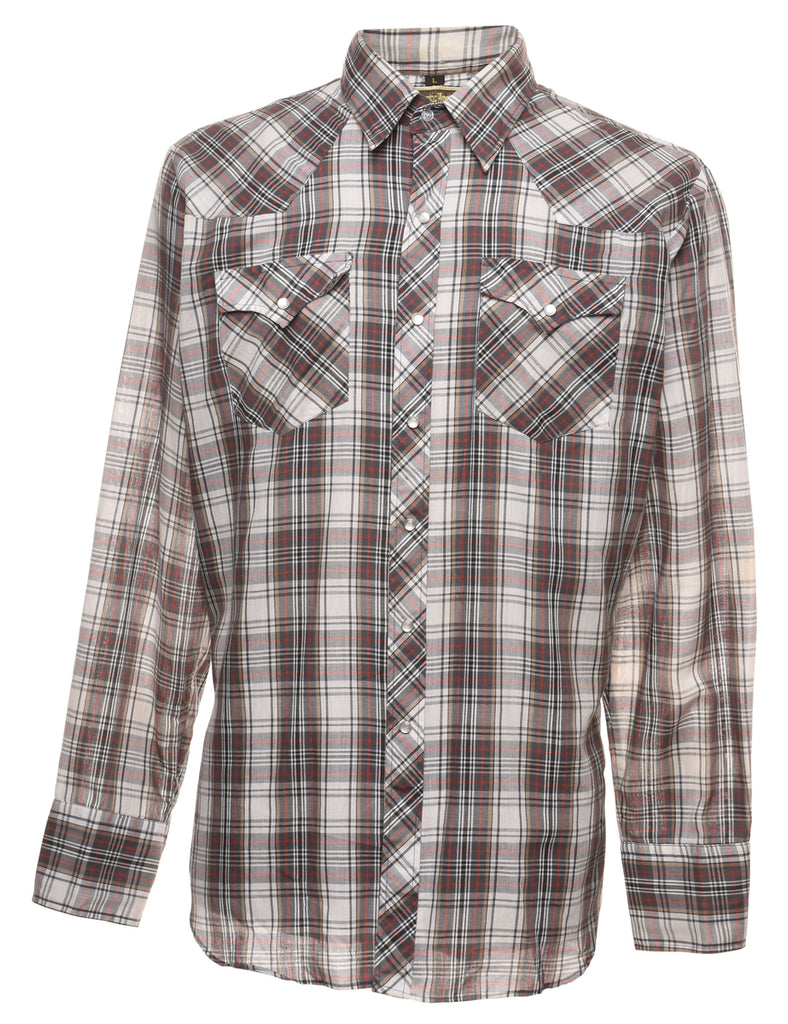 Checked Western Shirt - L