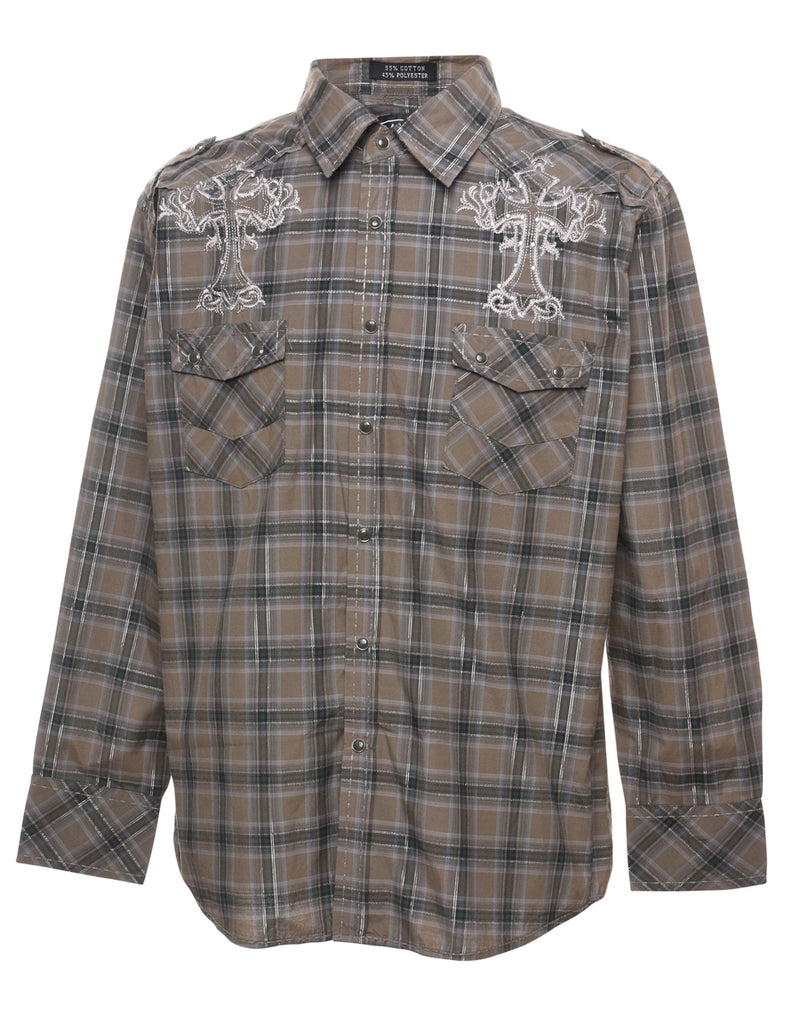 Checked Western Shirt - XL