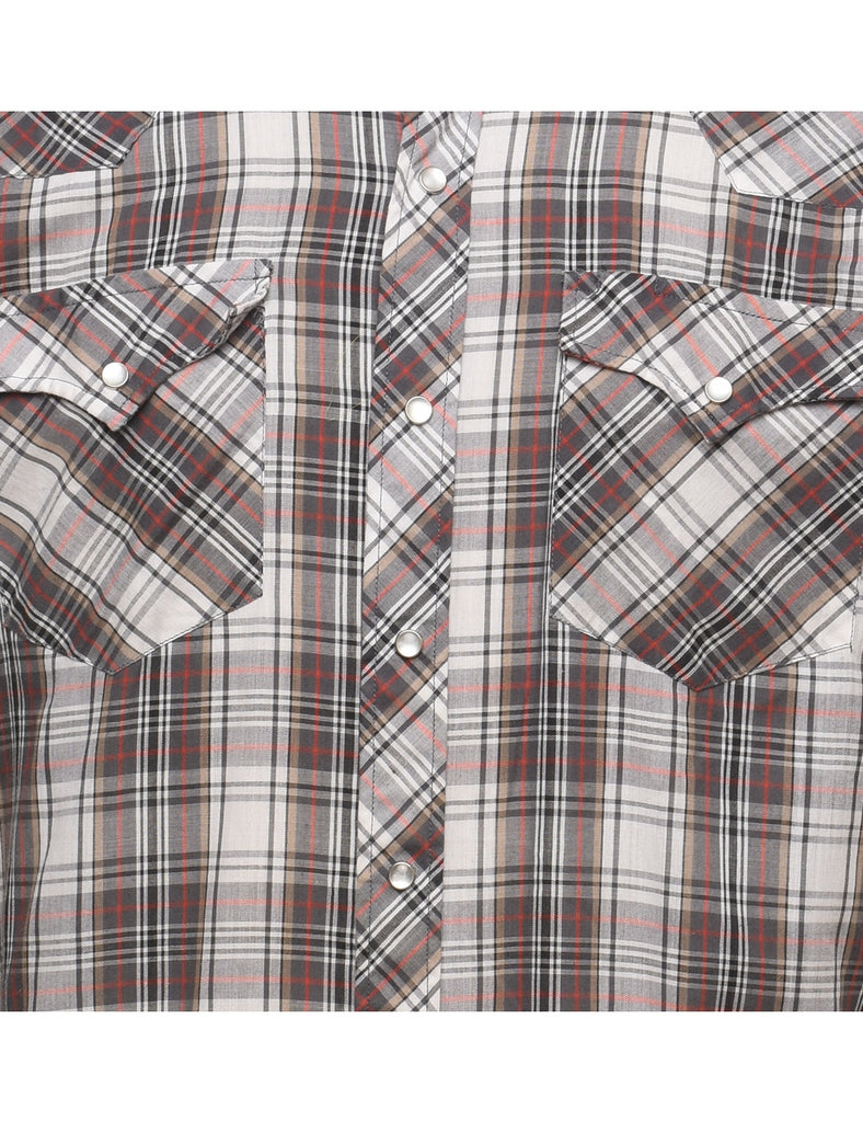 Checked Western Shirt - L