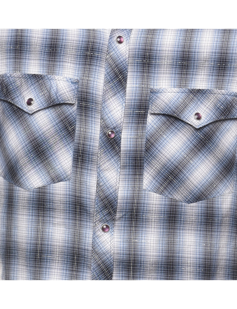 Checked Western Shirt - L