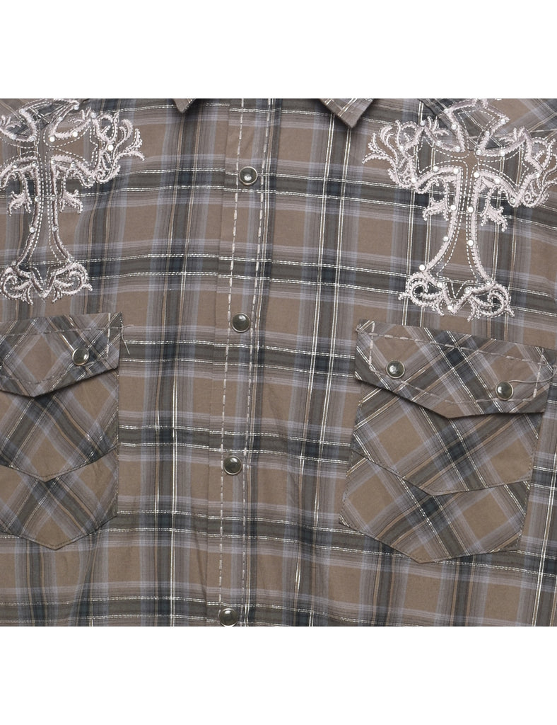 Checked Western Shirt - XL