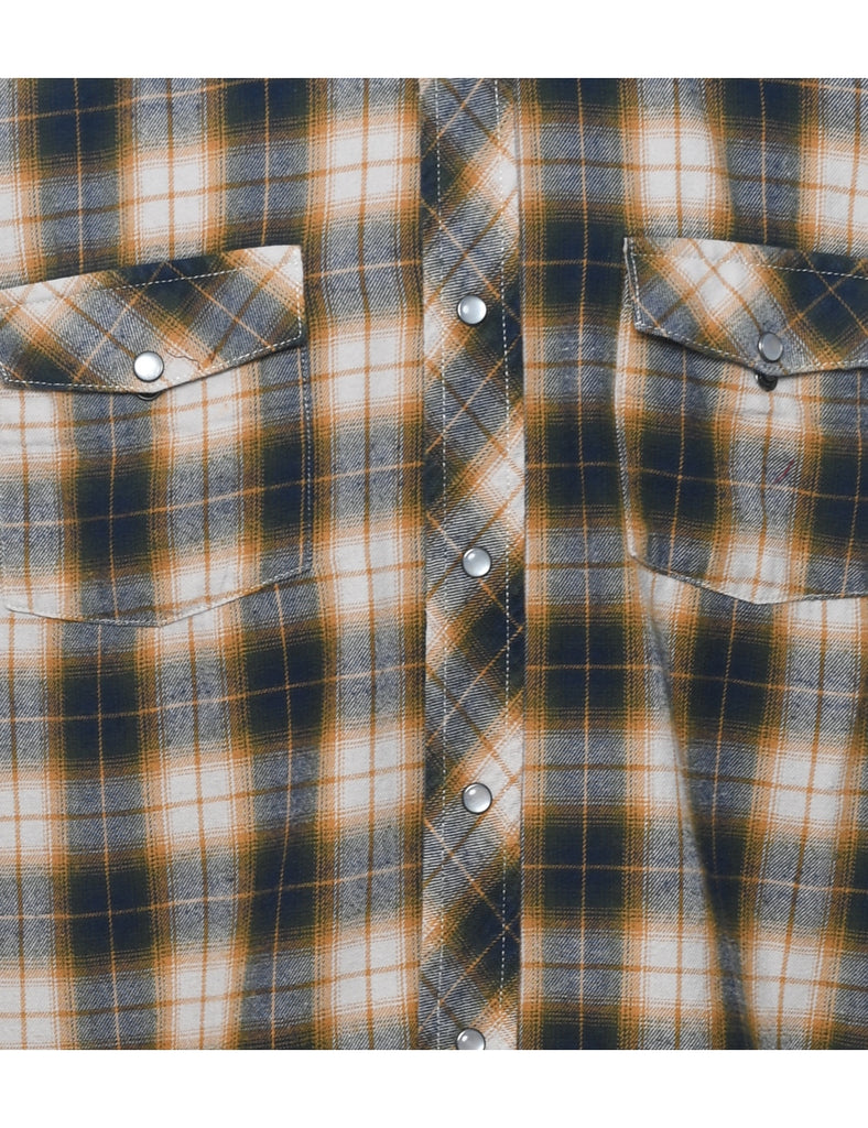 Checked Western Shirt - L