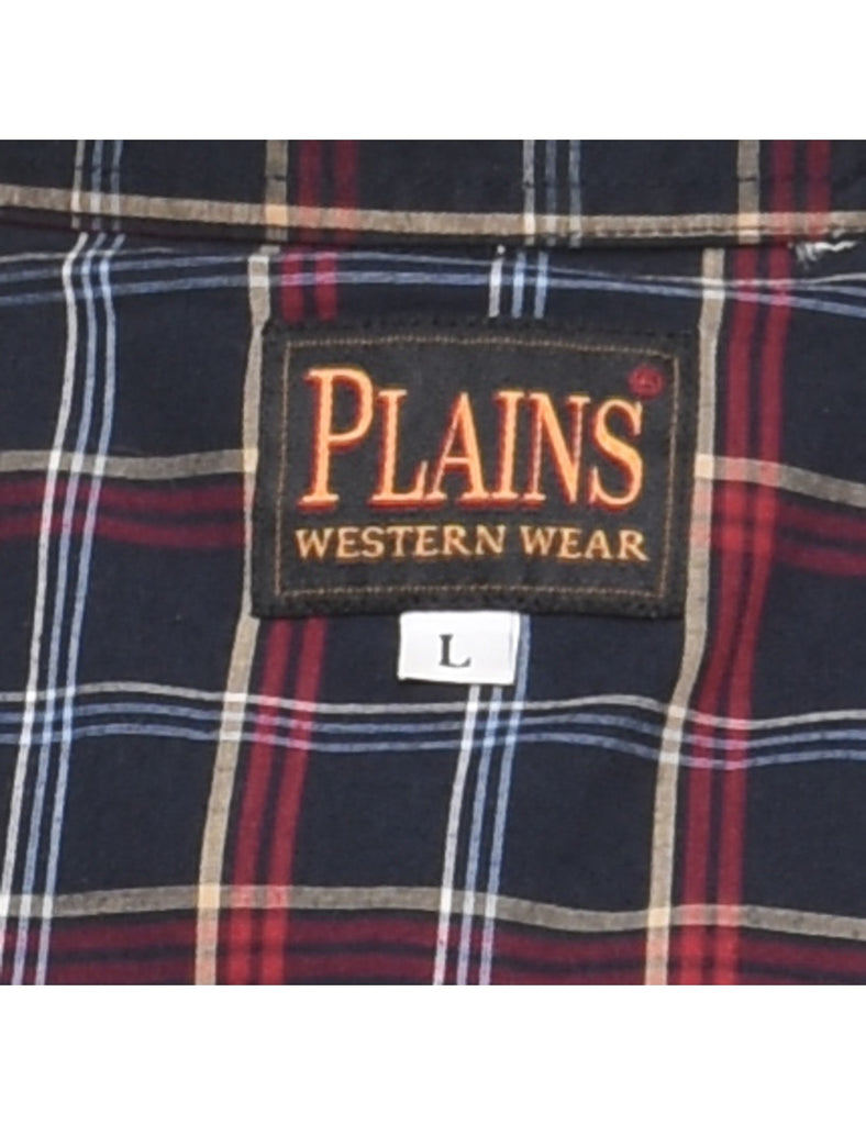 Checked Western Shirt - L