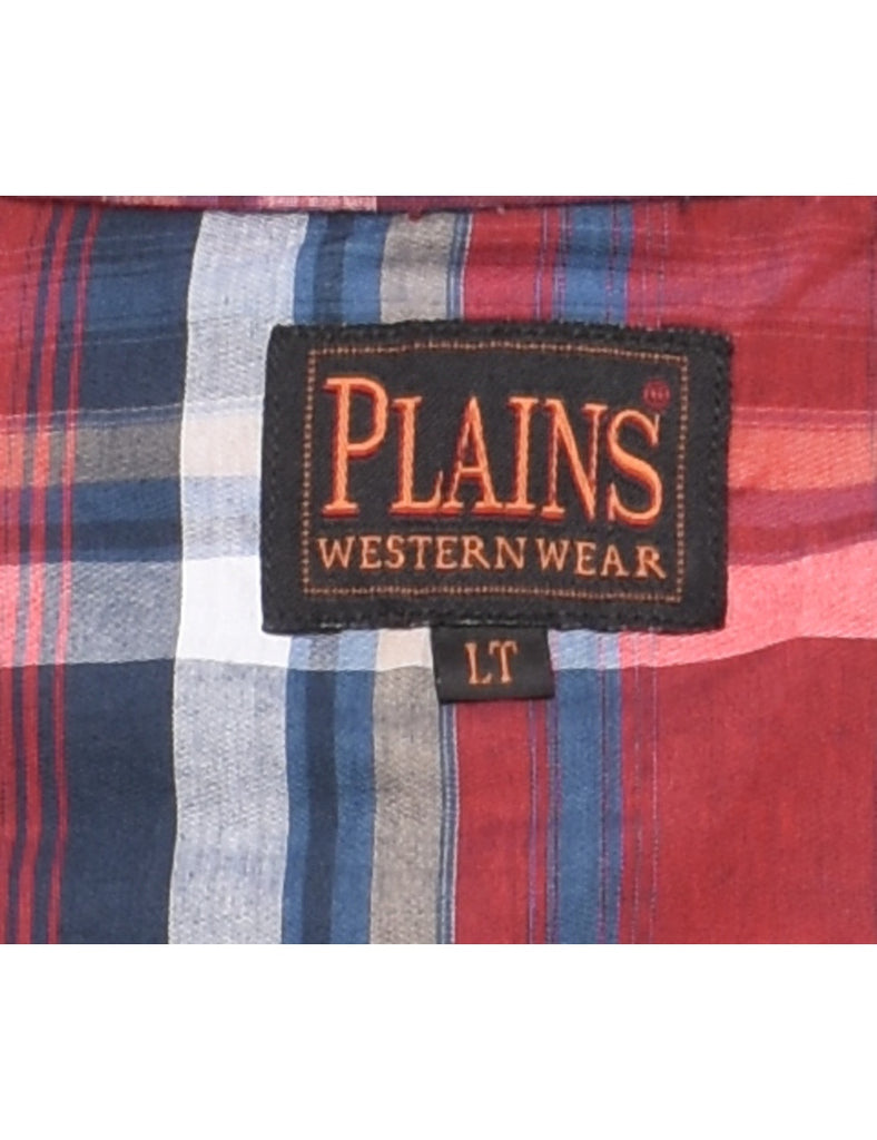 Checked Western Shirt - L