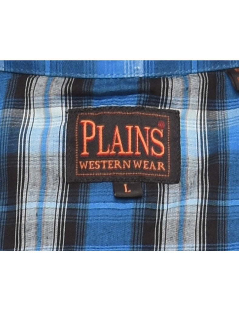 Checked Western Shirt - L