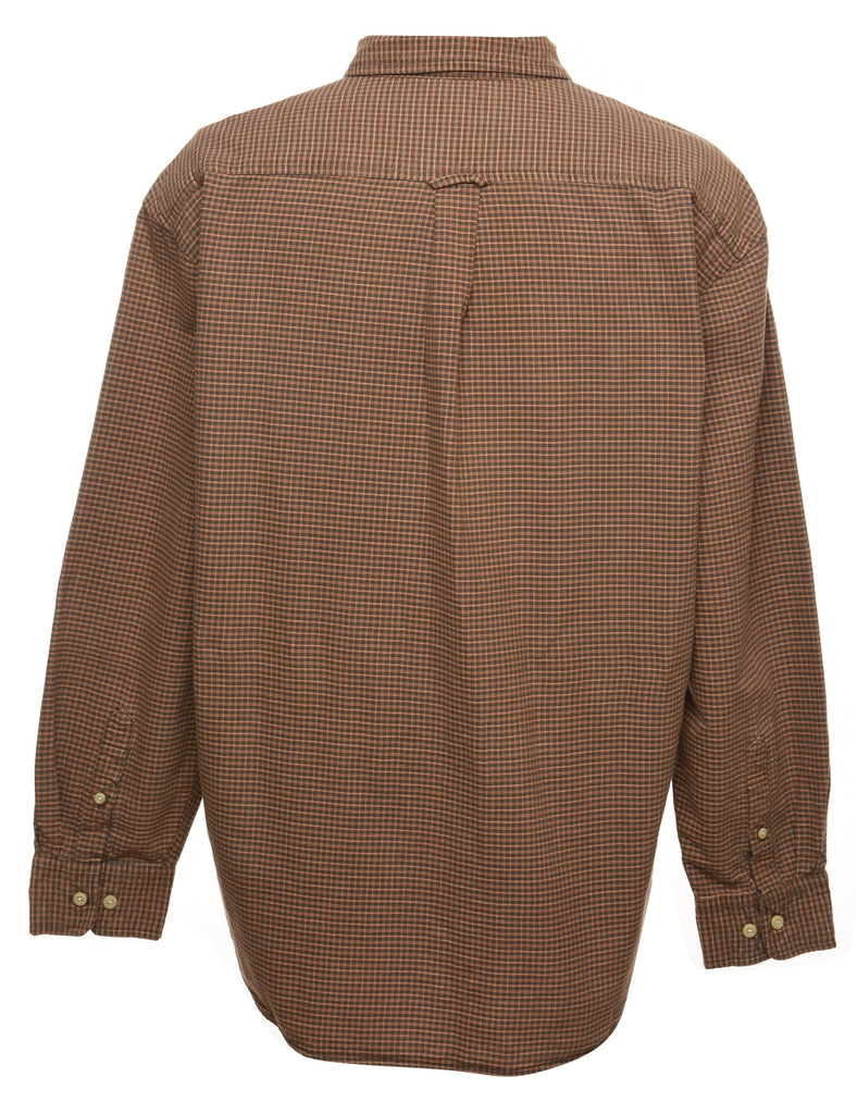 Classic Brown Flannel Shirt - XL