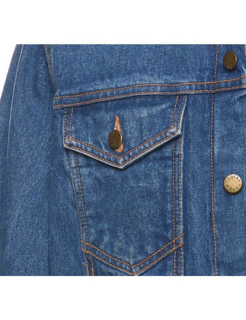 Classic Medium Wash Denim Jacket - M