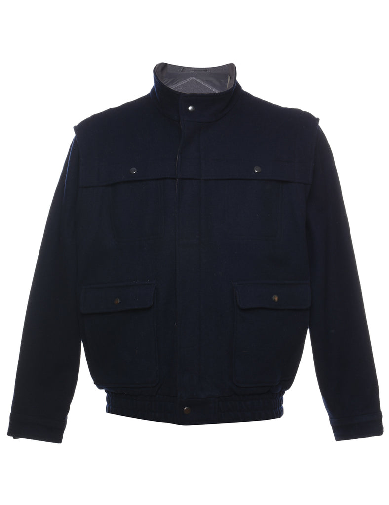 Club International Navy Zip-Front Classic Jacket - L