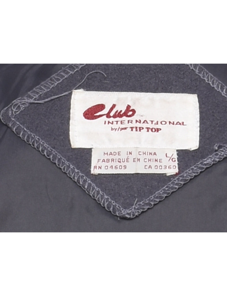 Club International Navy Zip-Front Classic Jacket - L