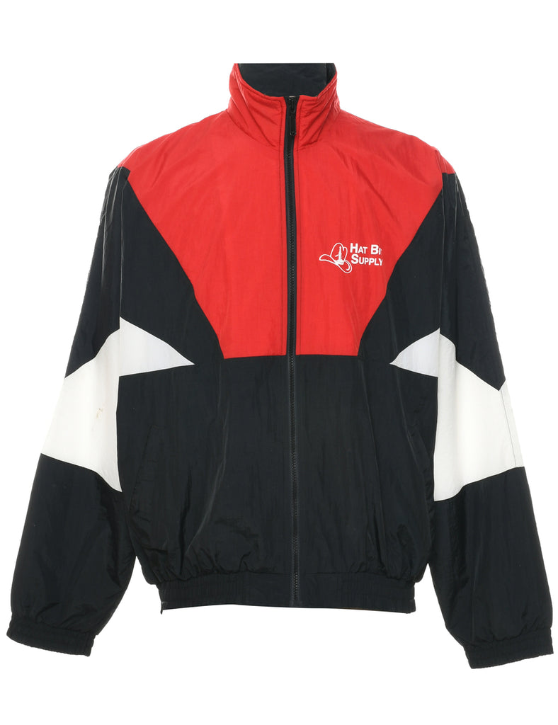 Colour Block Nylon Jacket - L