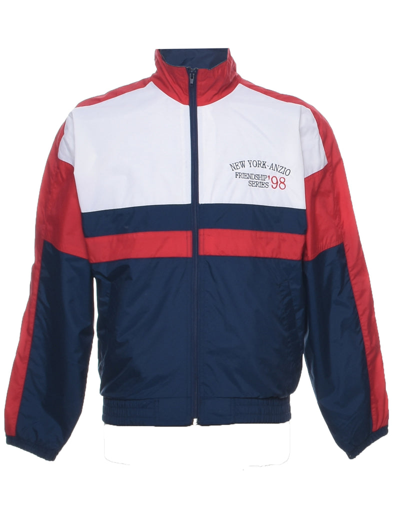 Colour Block Nylon Jacket - S