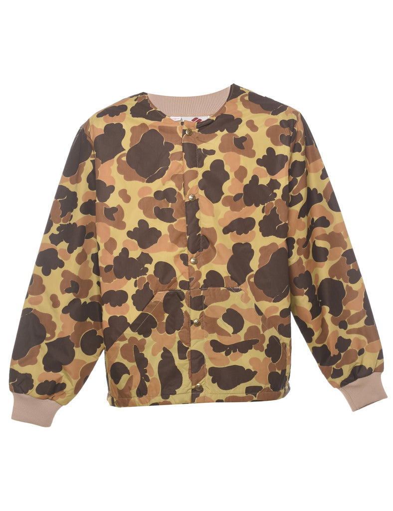 Columbia Camouflage Print Bomber Jacket - L